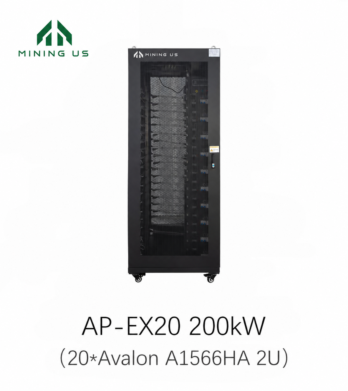 miningus-x20-main 200kW 20-slot Avalon A1566HA 2U hydro cooling rack