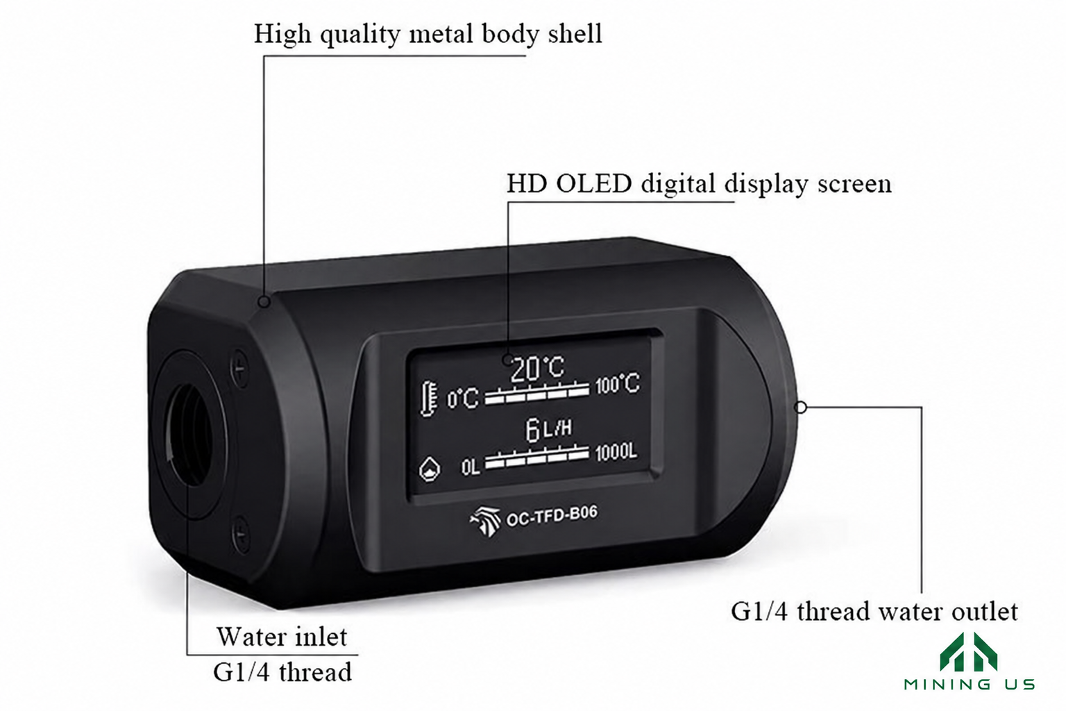 OC-TFD-B06 Hydro Temperature and Flow Monitor product details